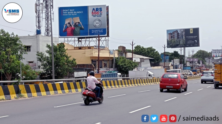 Unipole Hoarding Advertisement By Sai Media Solutions Bangalore